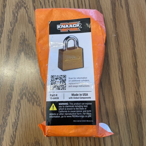 Knaack padlock orange body - orange, mpn