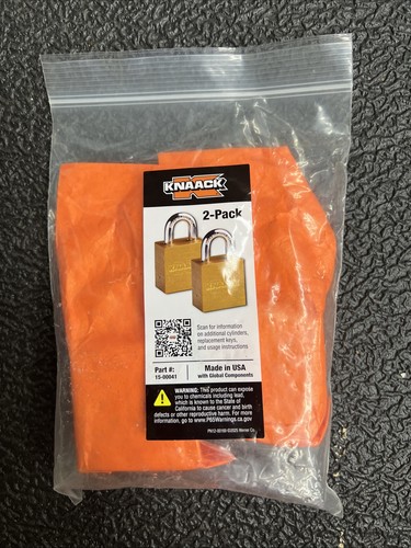 Knaack pack keyed padlocks - keyed,